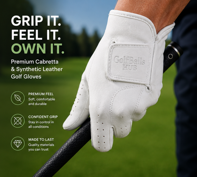 GolfBallsHUB Custom Leather Gloves