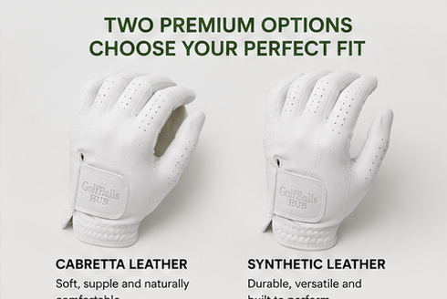 GolfBallsHUB Custom Leather Gloves