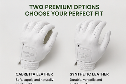 GolfBallsHUB Custom Leather Gloves