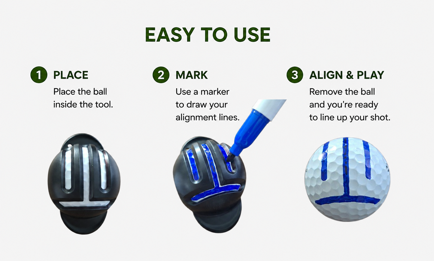 ⛳ Golf Ball Alignment Tools